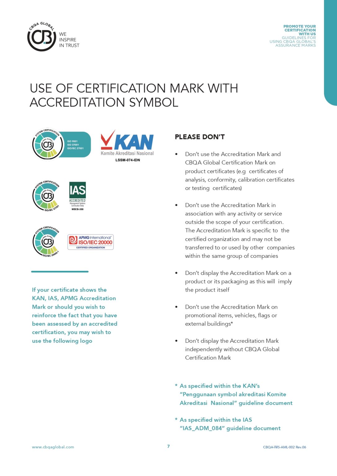 CBQA-WIS-AML-002 Use of CBQA Global Certification Marks & Logo_page-0007