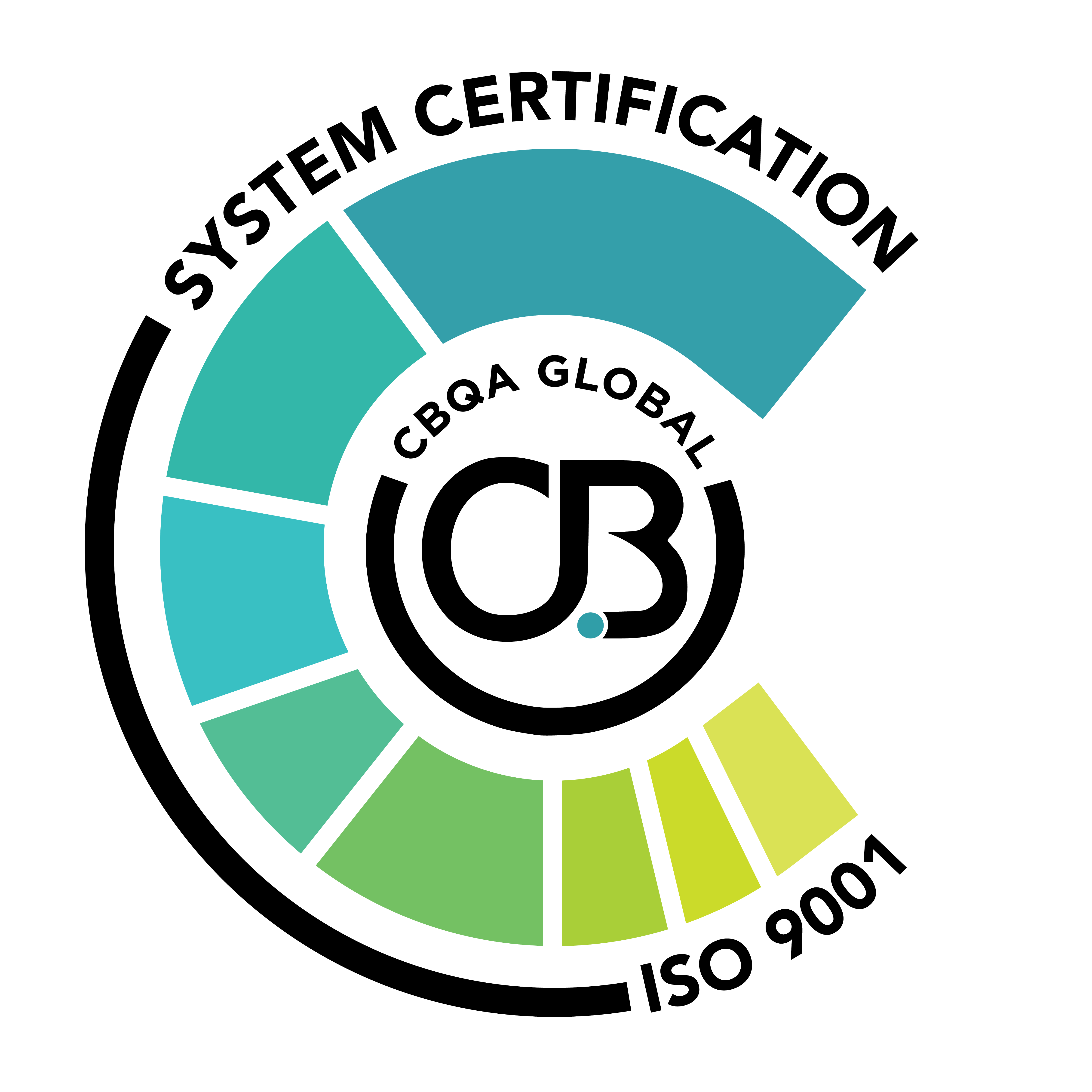 CBQA GLOBAL CERTIFICATE LOGO ISO 9001:2015